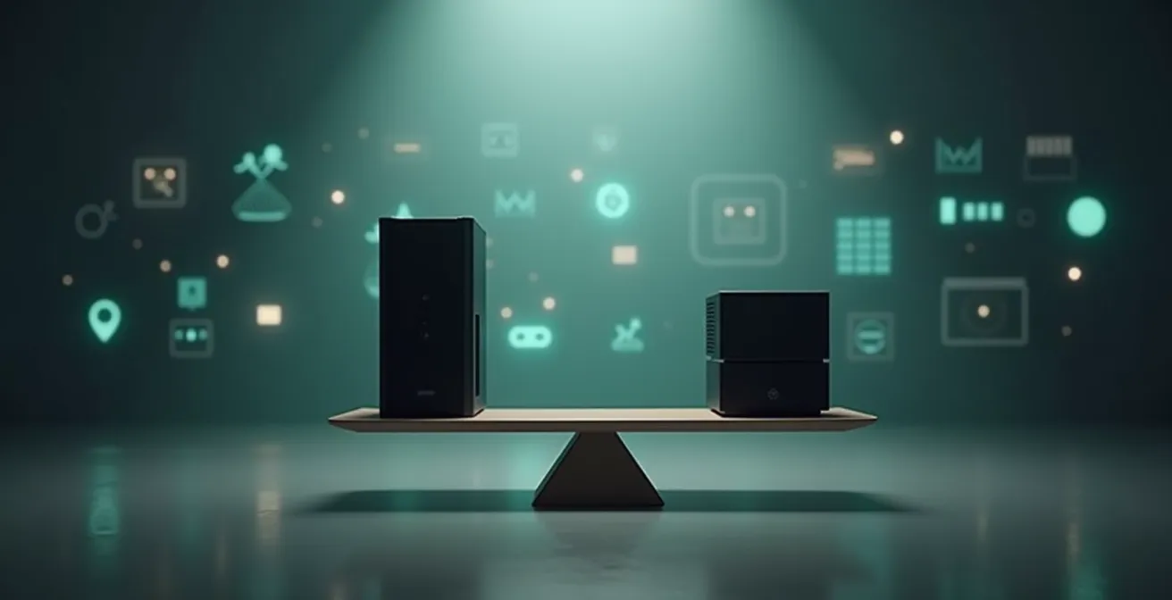 Balance symbolique entre performance et durabilité des équipements informatiques en entreprise
