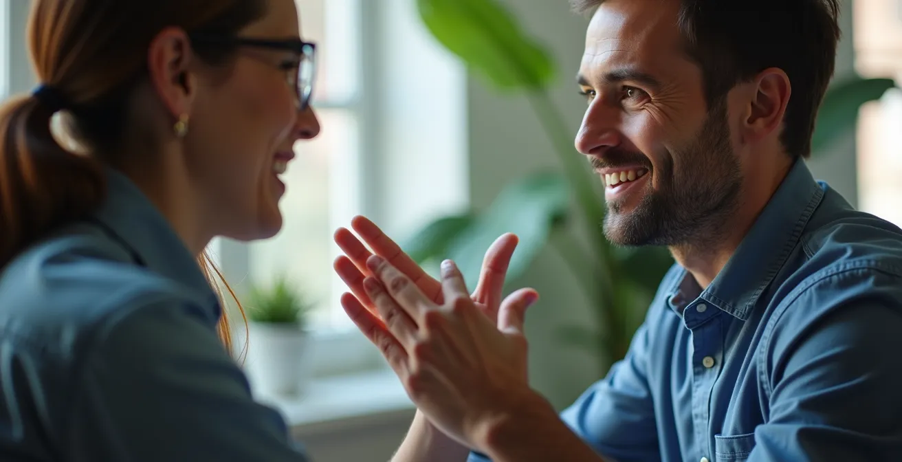 Professionnels IT en réunion collaborative dans un espace de travail moderne français